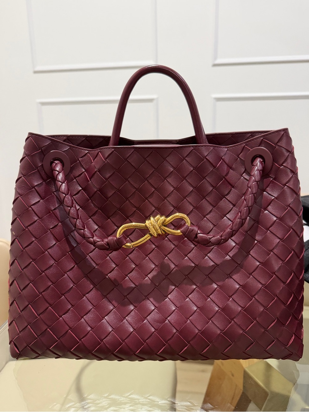 Bottega Veneta Burgundy Andiamo
